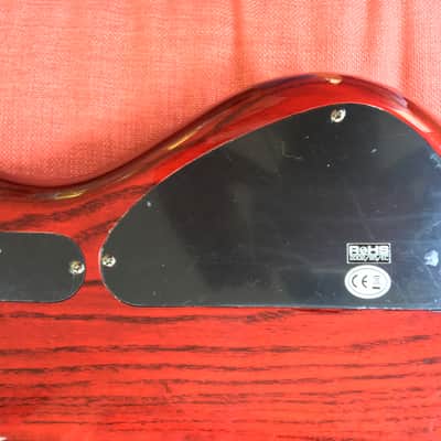 MTD MTD Kingston Heir Lefty Left Handed - Matching Headstock Transparent Red image 5