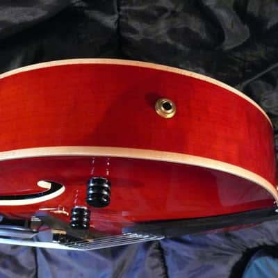 Peerless Lee Archtop Guitar w/ Fitted Case 2008 Ruby Red image 18