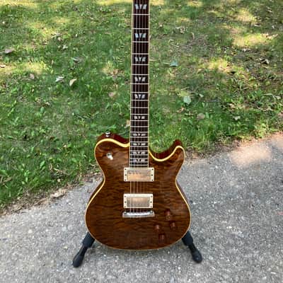 2009 Hamer Talladega Pro, Tiger Eye Quilt Top, Brazilian Fretboard image 2