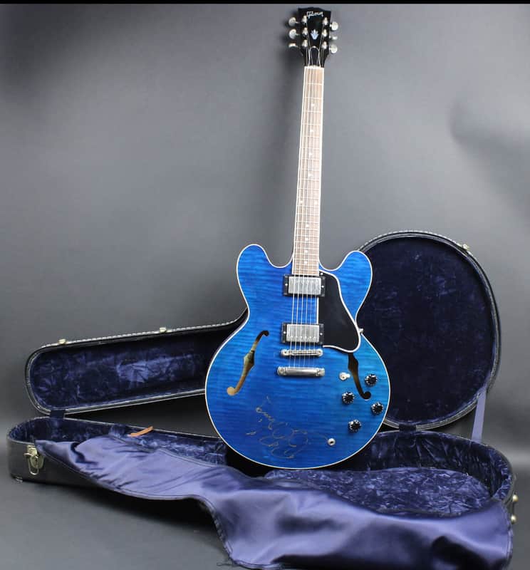 Gibson ES335 2001 Beale Street Blue image 1