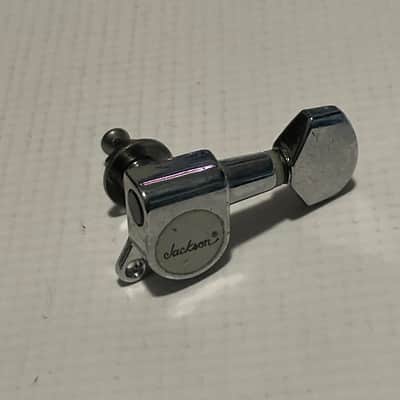 2000's Jackson RR3 Dinky Guitar Chrome Jin Ho Korea Tuners Tuning Pegs 6 In Line image 4