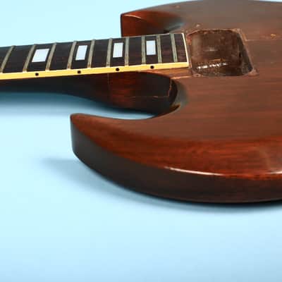 1972 Gibson SG Standard Body & Neck Husk Walnut Brown Vintage Small Pickguard image 15