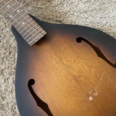 Tobacco Burst 8 String Mandolin, Mahogany Top Body, Rosewood Fingerboard Neck image 14