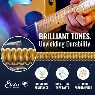 Elixir Strings 19077 Electric Guitar With Optiweb Coating, Light/Heavy (.010-.052) image 3