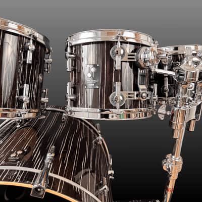Sonor ProLite Ebony White Stripes Drumset 2012-2025 - Ebony White Stripes image 11