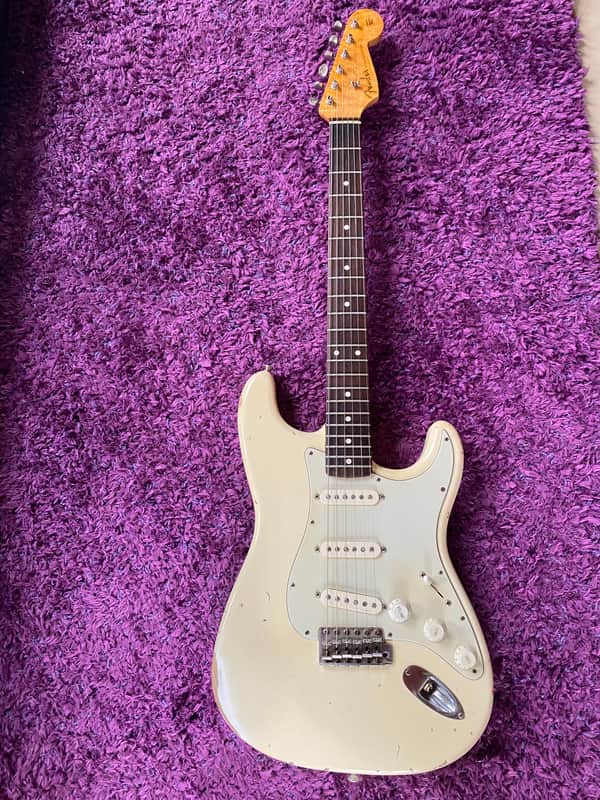 Fender Custom shop 1960 Stratocaster Cunetto Relic 1996 - Olympic White image 1