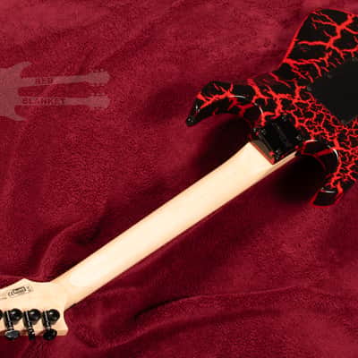 B.C. Rich Gunslinger Retro II with Floyd Rose - Red Crackle image 13