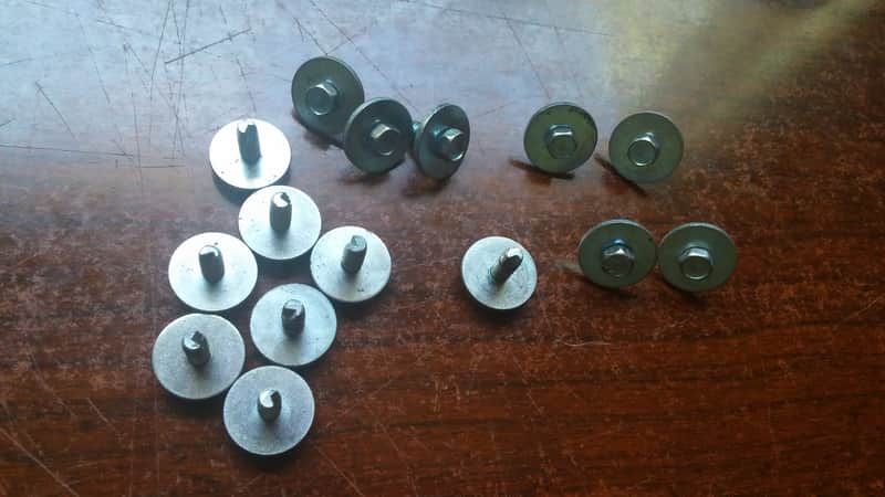 Ludwig 15 HEX Lug MOUNTING SCREWS PARTS 5/8" / 3/8" FOR WOOD DRUM image 1