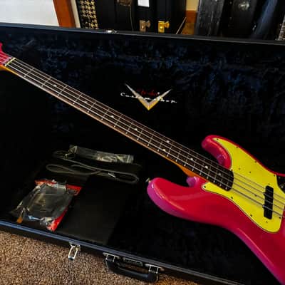 Fender Custom Shop Time Machine Journeyman 1965 Jazz Bass, Faded Dakota Red Rosewood image 11