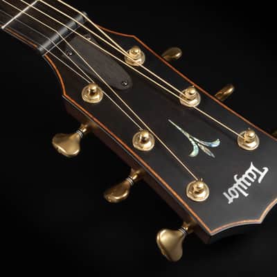 2022 Taylor Builder's Edition K24ce V-Class - Kona Burst | USA All Solid Grand Auditorium Acoustic Guitar Koa Beveled Armrest Cutaway ES-2 Pickup Paua Abalone Purfling | OHSC image 9