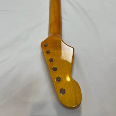 Stratocaster Neck Stainless Steel Frets Compound Radius Fits Fender Strat image 6