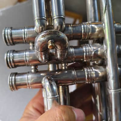 Selmer balanced trumpet 1957 S/N 18719 1957s - Silver plating image 6