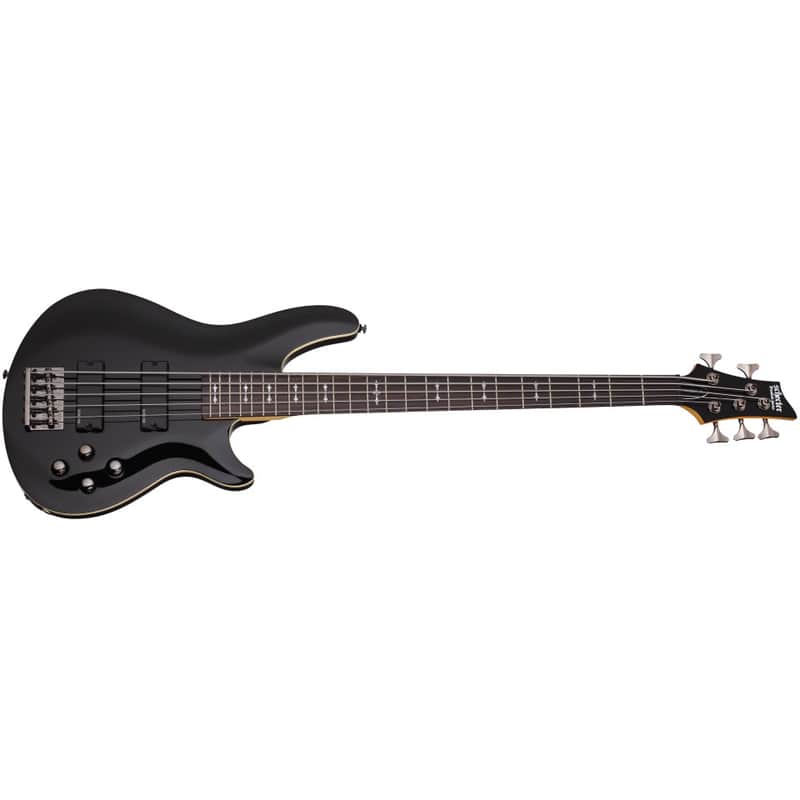 Schecter Omen-5 Active 5-String Bass Gloss Black image 1
