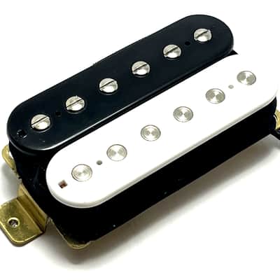 Mod Bucker Neck Position Dedicated Pickup ~ Ceramic Mid-Wound for Modern Sound ~ White Black Zebra image 3