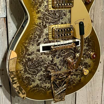 Gretsch G6134TG Limited Edition Paisley Penguin Gold Paisley Burst, Help Support Small Business & Buy it Here ! image 3