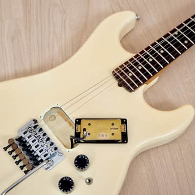 1984 Kramer USA Pacer Special Vintage Electric Guitar Creme w/ Floyd Rose, Case image 17