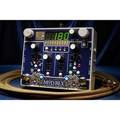 Electro-Harmonix Mod Rex Polyrhythmic Modulator Guitar Pedal with Four Modulation Sections, Four LFO Shapes, and 100 Storable Presets image 5