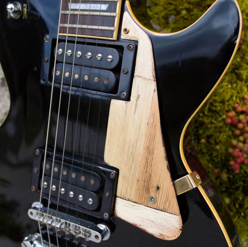 Golpeador artesanal para guitarras Les Paul – Hecho a mano con madera reciclada image 1
