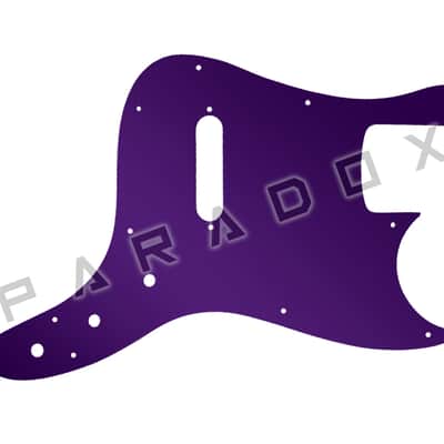 Custom Pickguard For 2004 Made in Indonesia Squier Affinity Bronco Bass - Purple Mirror Acrylic .125" image 1