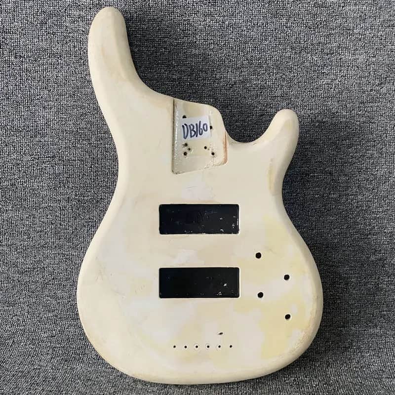 White 5 String Bass DIY Project Body image 1