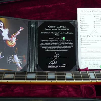 Case Queen! Gibson Custom Shop Ace Frehley Budokan Les Paul Custom Electric Guitar Aged image 2