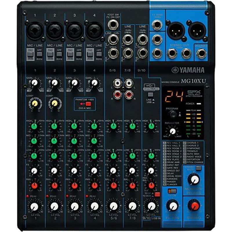 Yamaha - MG10XU - Stereo Mixer w/ Effects and USB - 10-Input image 1
