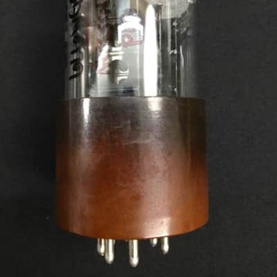 SYLVANIA 6L6WGC 5932 JAN Black Plate Brown Base POWER VACUUM TUBE Tested C.1841 image 2
