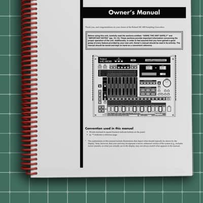 Roland MC-808 — 3 in 1 Owners Manual Guide Instructions — 239 Pages — USA Made