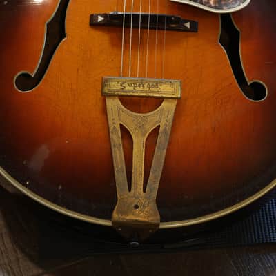 1936 Gibson Super 400 Hollow-Body Archtop Electric Guitar Sunburst + OHSC image 5