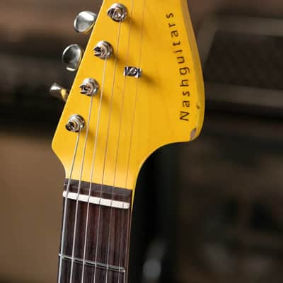 Immagine Nash JM-63 Electric Guitar - Candy Tangerine with Hardshell Case - 5