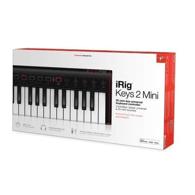 IK Multimedia iRig Keys 2 Mini - 25-Key Ultra-Compact MIDI Keyboard Controller image 2