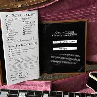 Gibson Les Paul Custom 1954 Aged Historic Reissue 4kg Light image 4