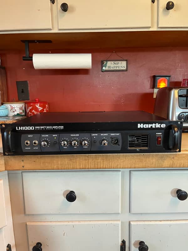 Hartke LH1000 1000-Watt Bass Amp Head 2008 - Present - Black image 1