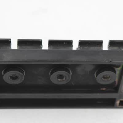 Vintage 1980s Kramer Forum II High-Mass 4-String Bass Bridge - Black, Made in Japan (ESP Era) with Screws image 3