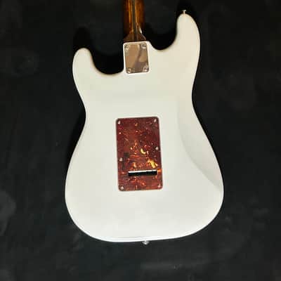 White Stratocaster With Dark Roasted Maple Neck - Seymour Duncan Pickups, Phase Reverse and Blender Mod image 8