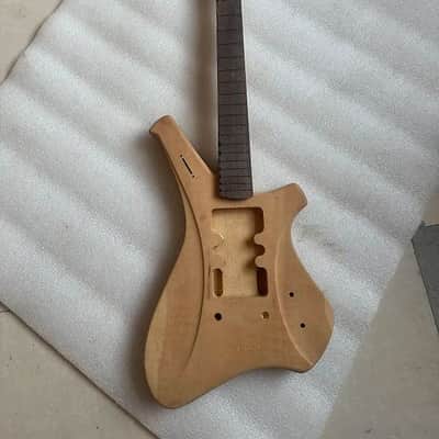 Unfinished DIY Project Electric Guitar Body and Neck, Rosewood Fingerboard image 2