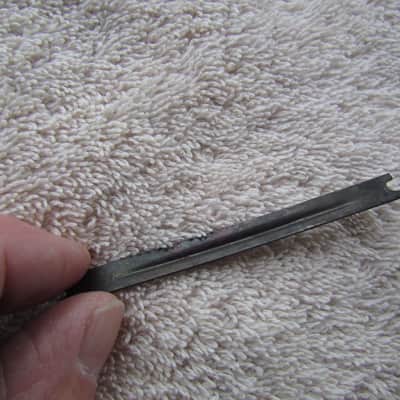 Gibson Adjustable Bridge Saddle Metal Support Strip 1950's Era Gibson Bridge Saddle Metal Strip Vintage Part image 1