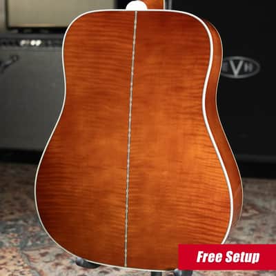 Gibson Dove Anniversary Limited Edition Acoustic/Electric Guitar - Cremona Burst with Hardshell Case image 2