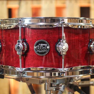 DW Performance Cherry Stain Snare Drum - 5.5x14 image 1