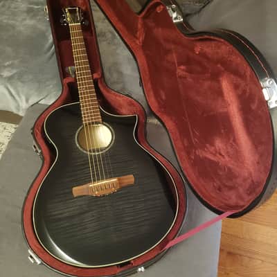 IBANEZ AEWC400-TKS | Full Flame Maple top sides and back | Concert Cutaway | OM [slimline depth] image 3
