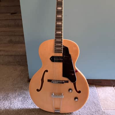 Grote Natural Hollow Body Jazz Electric Guitar Grwb-ztna late 2012 - Natural image 1