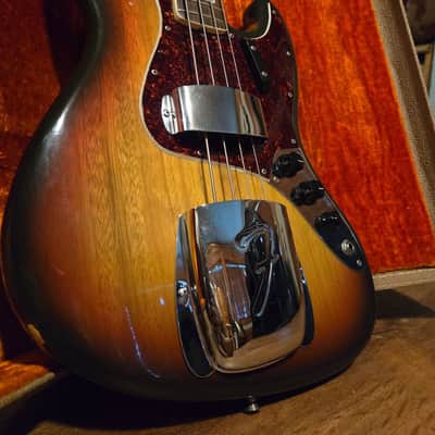 1971 Fender Jazz Bass with Rosewood Fretboard - Sunburst image 4