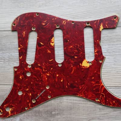 62 Fender Stratocaster celluloid tortoise pickguard AVRI USA 1960 thru 1962 strat guard image 21