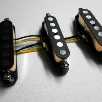 Stratocaster Schecter F500-T Pickups SET Alnico 5 .250" F500T COIL TAPPED Knopfler Blackmore Strat image 2