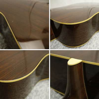 Rare Vintage 1975 made Black Label Yamaha FG-300J Black Label Acoustic Guitar Made in Japan image 22