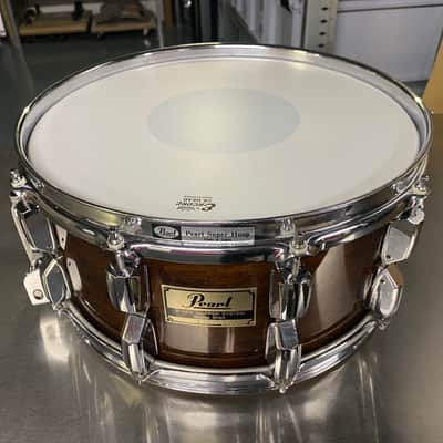 Pearl G-714SX Supergripper snare maple 1985 - Walnut lacquer image 10