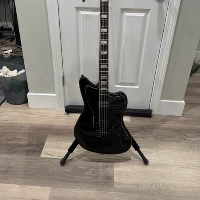Squier Vintage Modified Baritone Jazzmaster with Rosewood Fretboard 2016 - 2017 - Transparent Black image 1