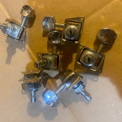 Schaller SIx-In-Line Tuners for Fender Strat or Tele '70's/'80's - NIckel image 2