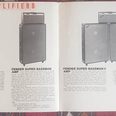 Fender Bass and Bass Amp Catalog 1969 image 2