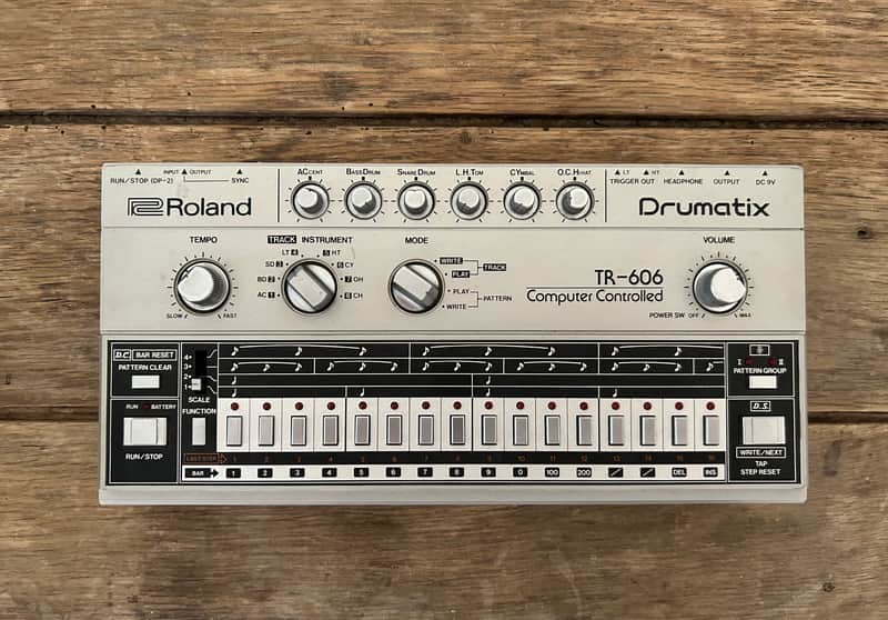 Roland TR-606 Drumatix 1980s - Silver image 1